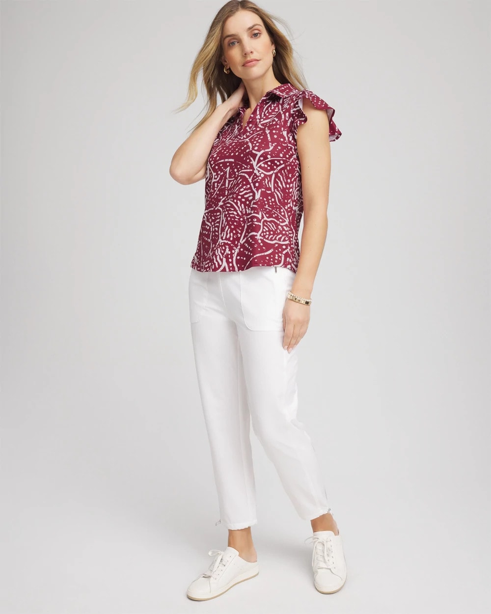 Chico's Zenergy® UPF Printed Polo Top
