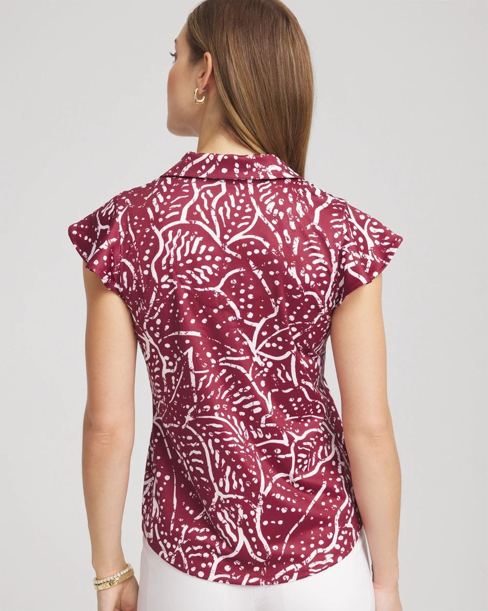 Chico's Zenergy® UPF Printed Polo Top