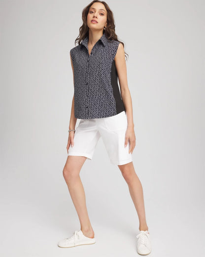 Chico's Zenergy® UPF Geo-Print Shirt
