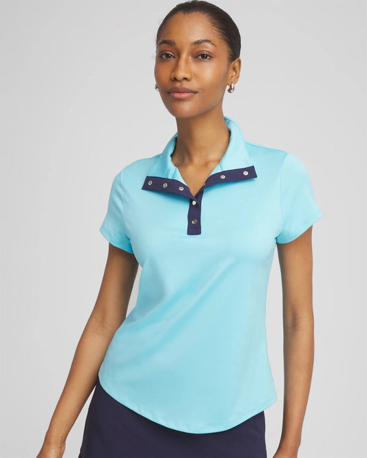 Chico's Zenergy® UPF Mockneck Short-Sleeve Top
