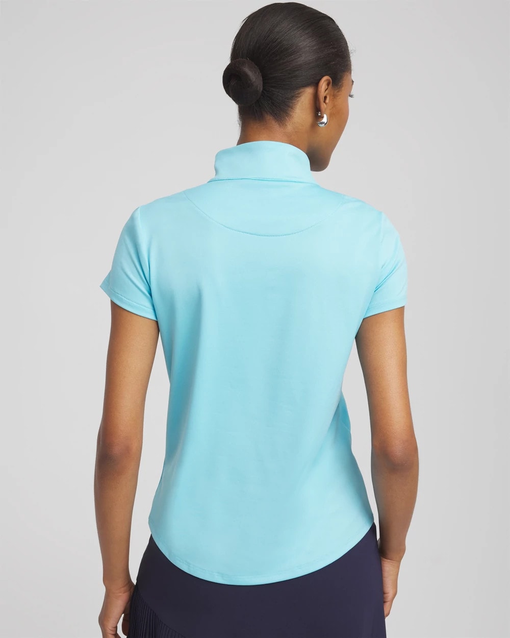 Chico's Zenergy® UPF Mockneck Short-Sleeve Top