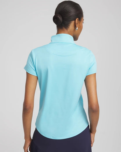 Chico's Zenergy® UPF Mockneck Short-Sleeve Top