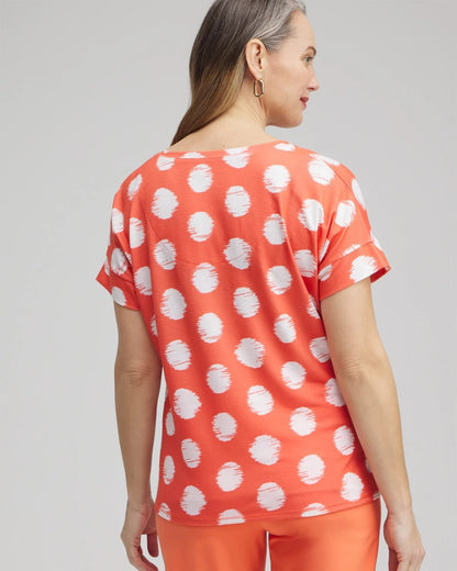 Chico's Zenergy® Dots Drop Shoulder Tee
