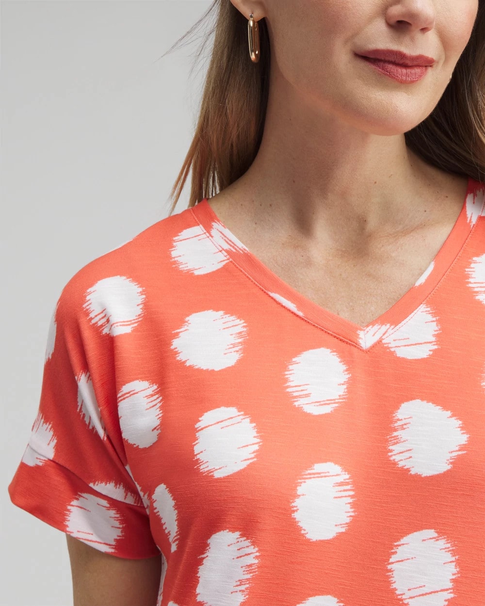 Chico's Zenergy® Dots Drop Shoulder Tee