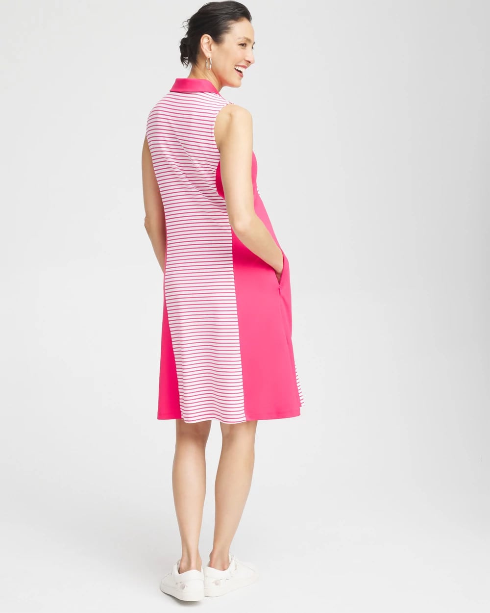 Chico's Zenergy® UPF Knit Block Stripe Dress