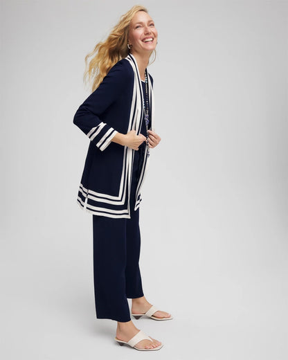 Chico's Travelers™ Contrast Border Cardigan