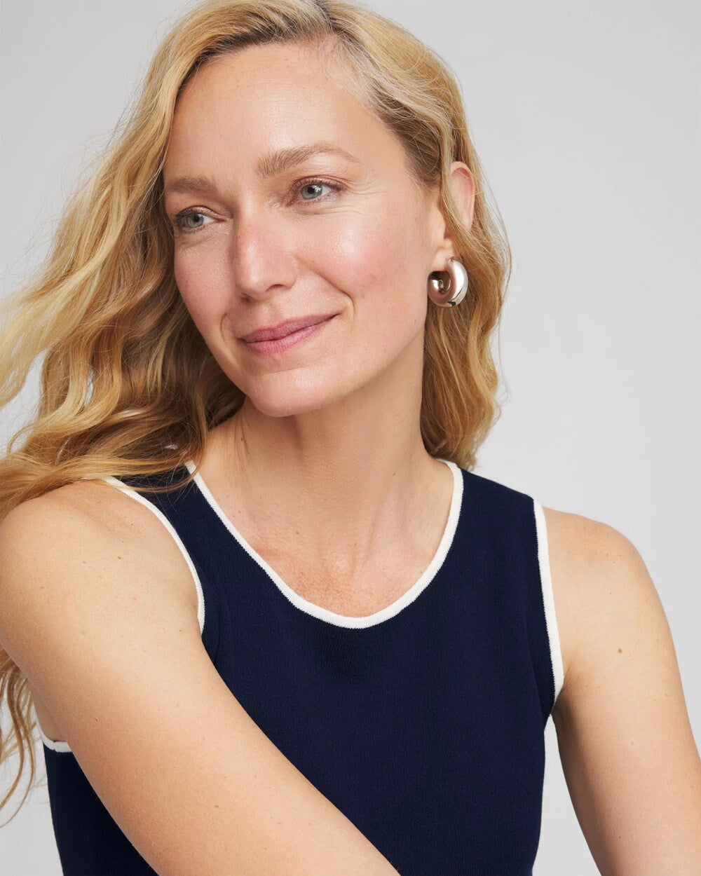 Chico's Travelers™ Tipped Sweater Shell Tank
