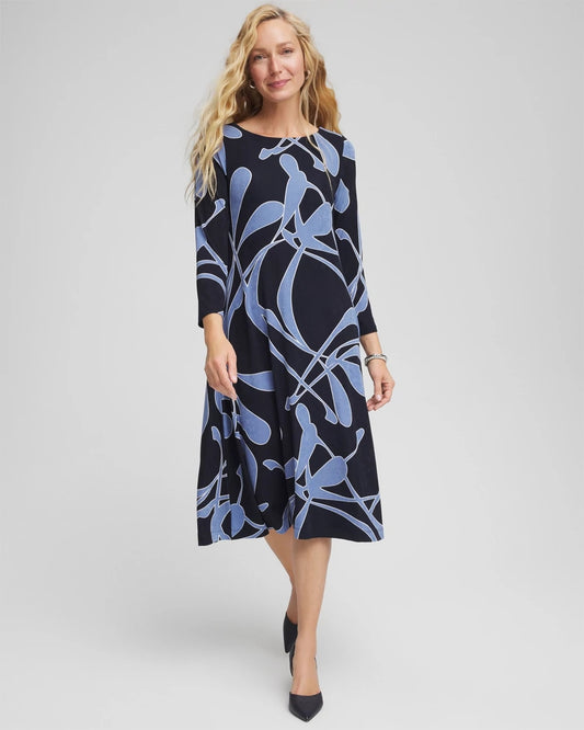 Chico's Travelers™ Abstract Midi Dress
