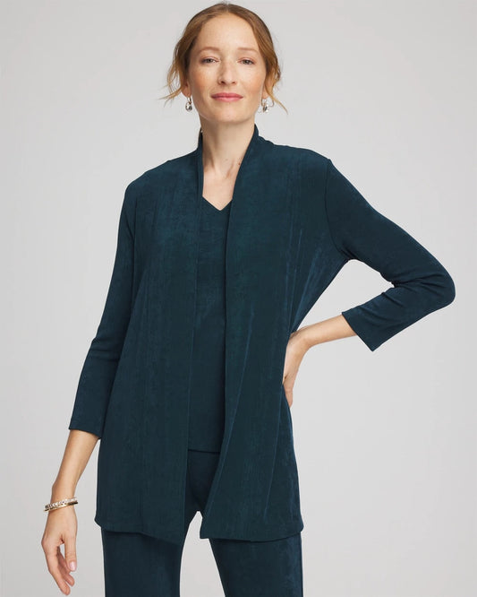 Chico's Travelers™ Long Knit Jacket