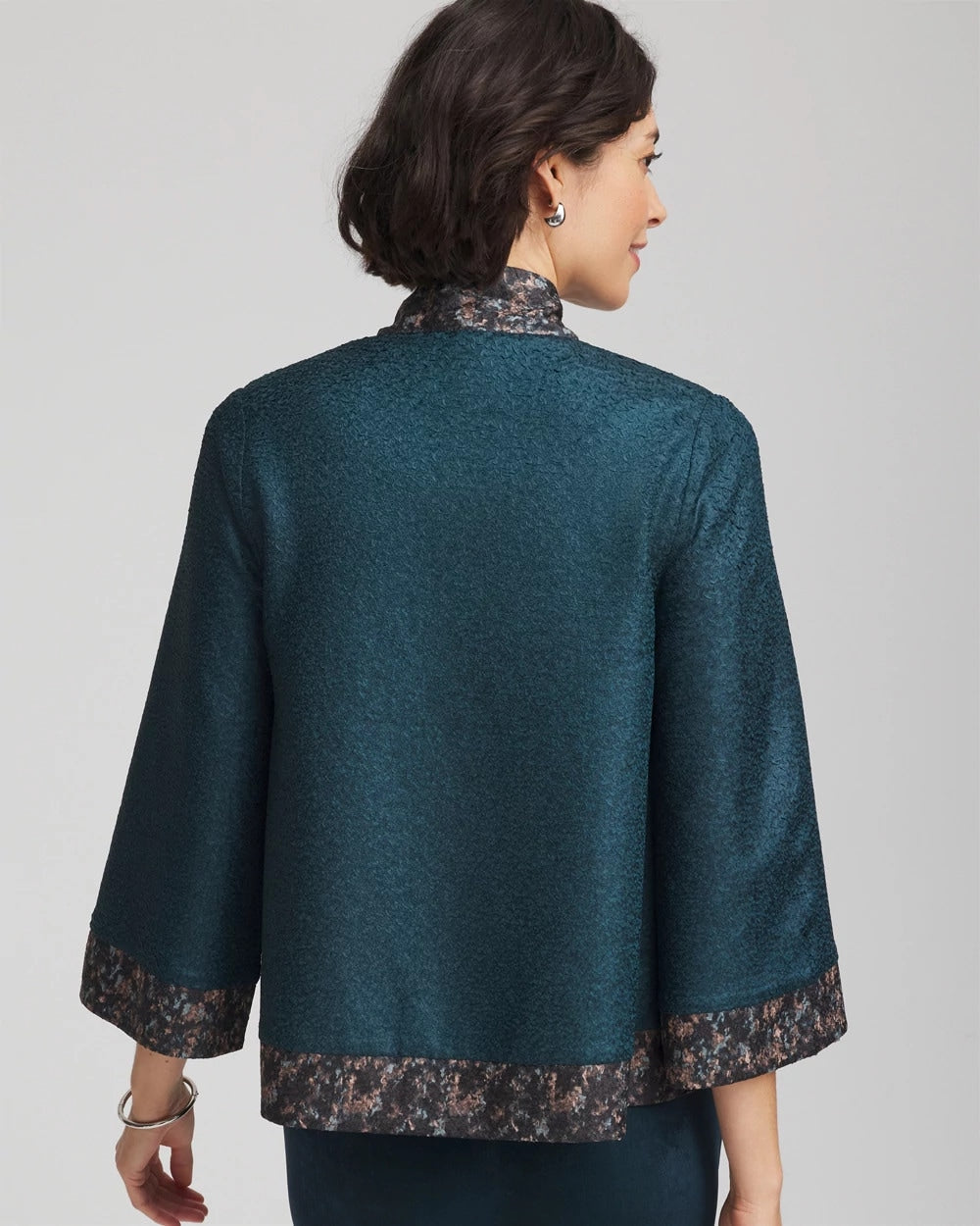 Chico's Travelers™ Collection Crystal Crushed Reversible Jacket