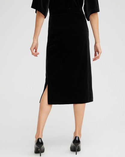 Chico's Travelers™ Velvet Midi Skirt