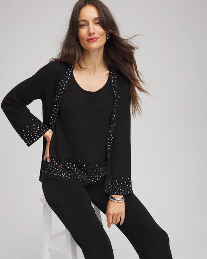 Chico's Travelers™ Embellished Scoopneck Tank