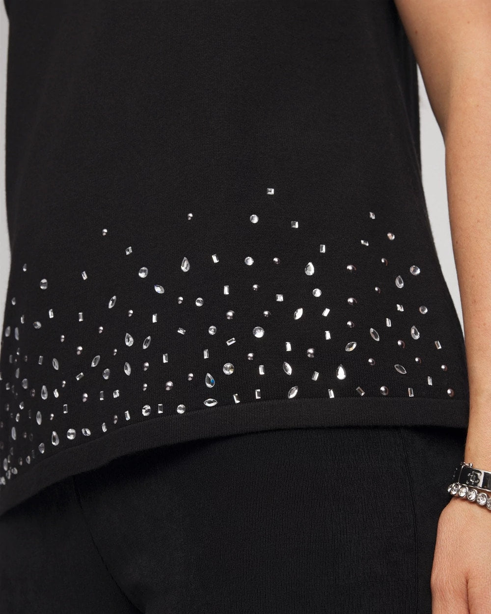 Chico's Travelers™ Embellished Scoopneck Tank