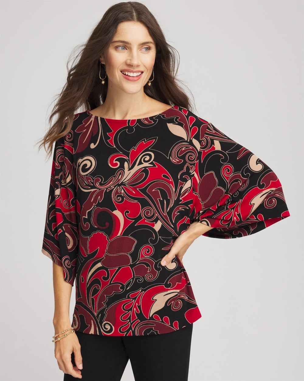 Chico's Travelers™ Kimono Sleeve Party Top