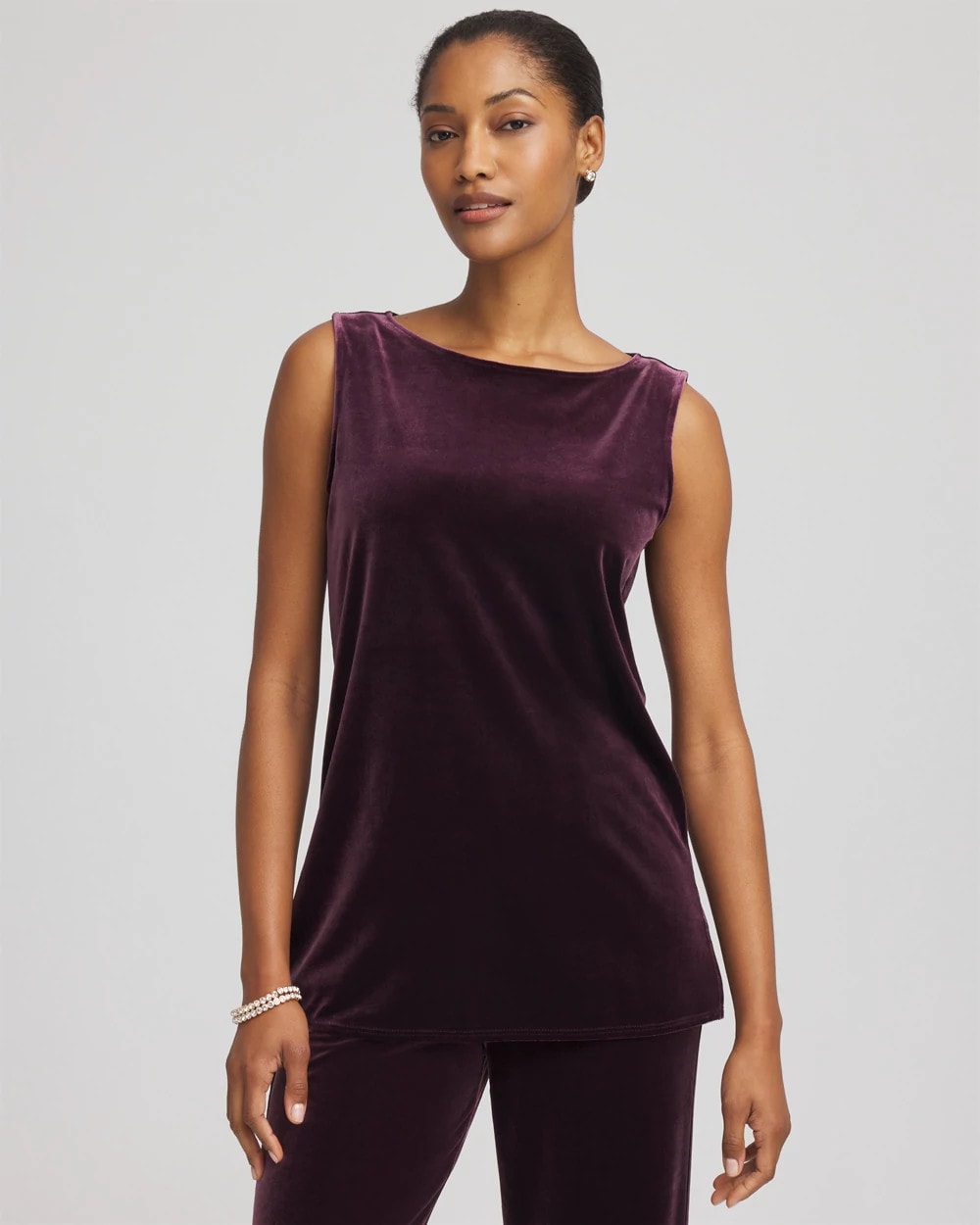 Chico's Travelers™ Velvet Side-Slit Tank