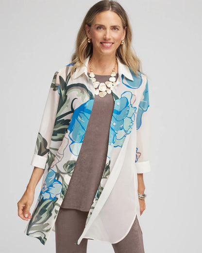 Chico's Travelers™ Artisanal Chiffon Tunic