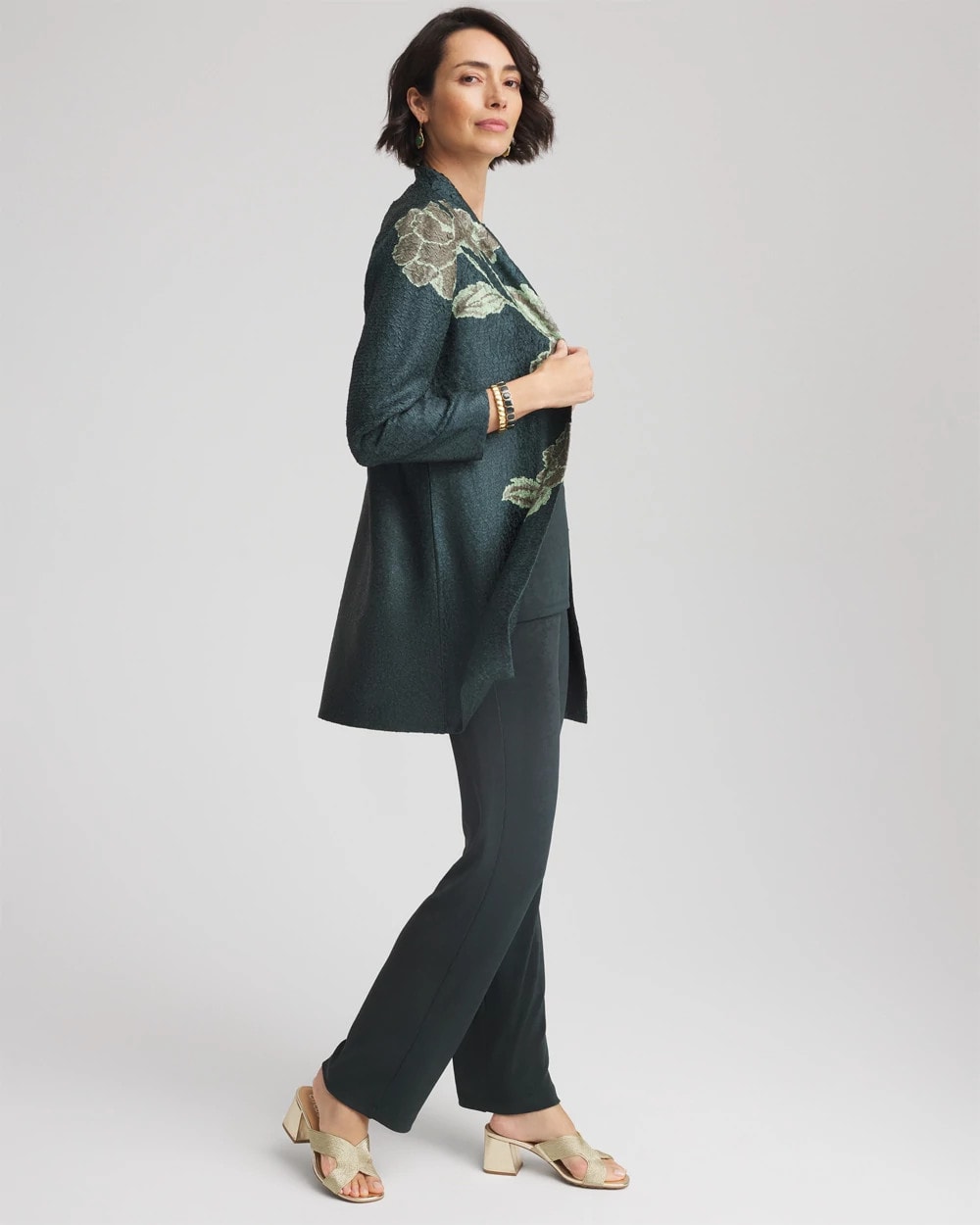 Chico's Travelers™ Collection Artisanal Crushed Reversible Jacket