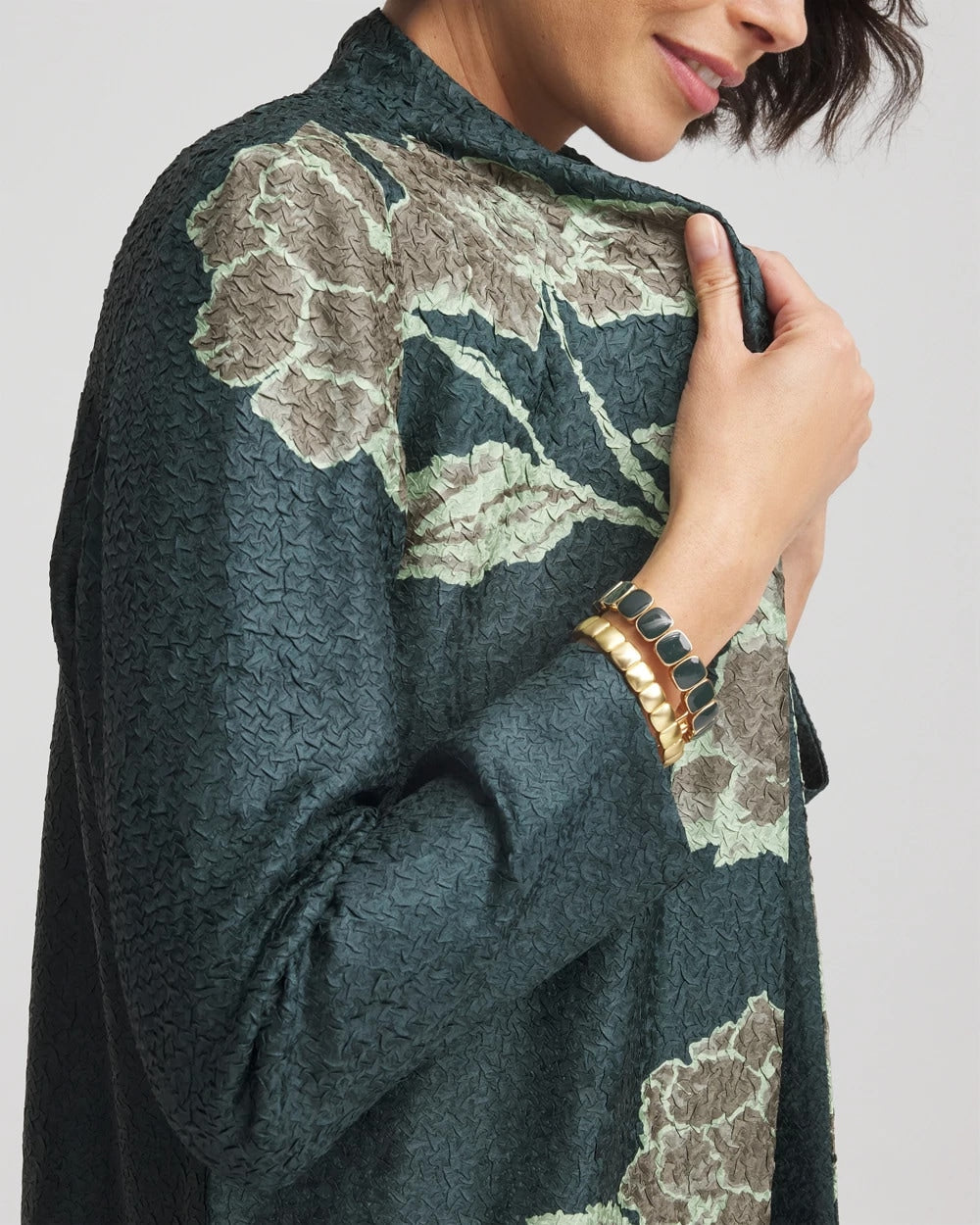 Chico's Travelers™ Collection Artisanal Crushed Reversible Jacket
