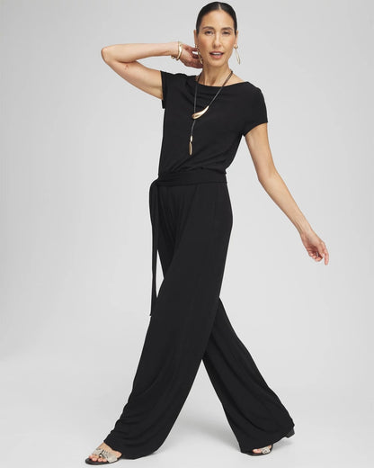 Chico's Travelers™ Cap Sleeve Jumpsuit