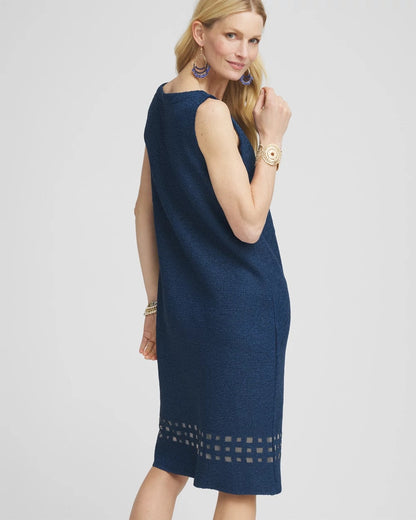 Chico's Travelers™ Sleeveless Crushed Cutout-Hem Dress