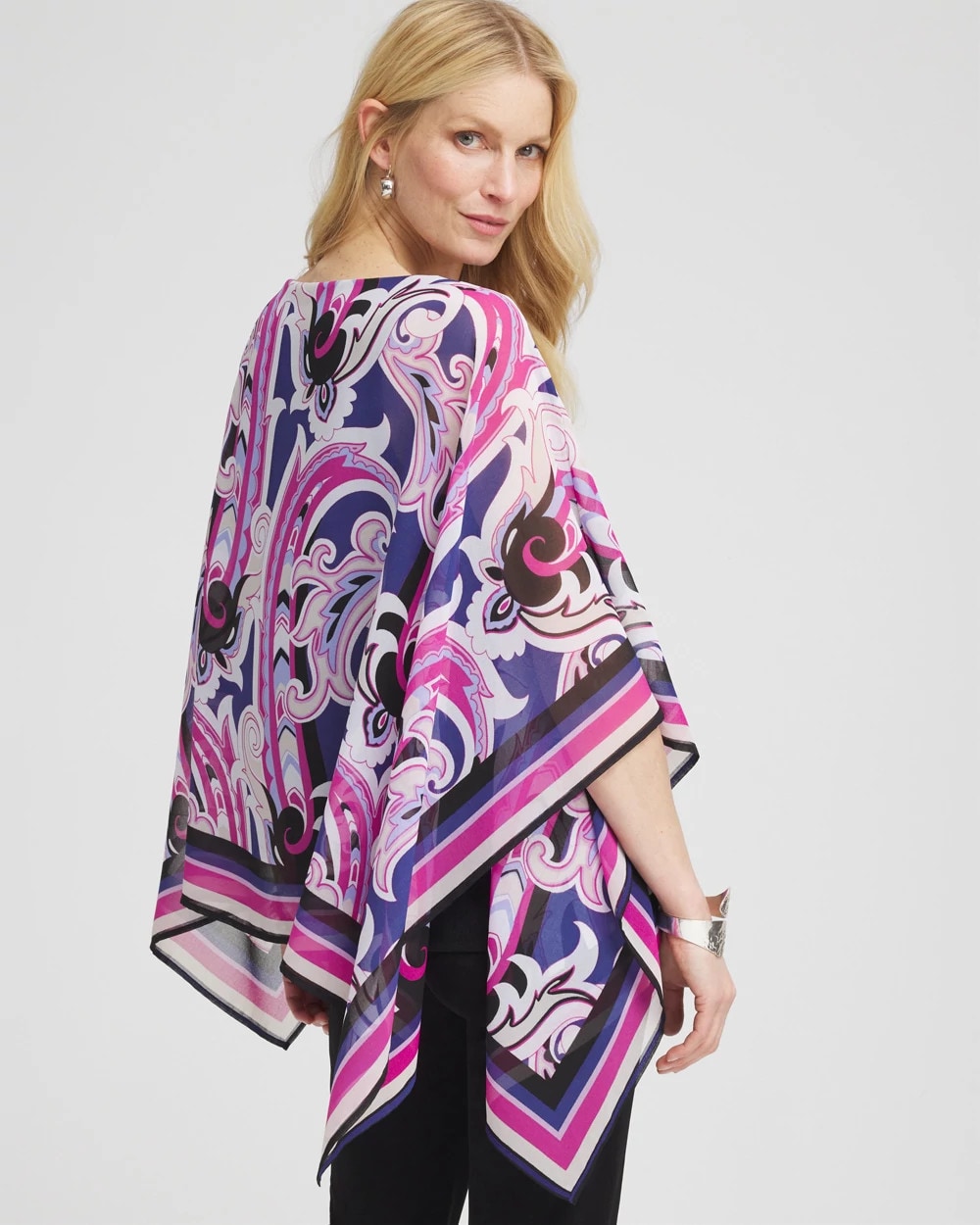 Chico's Travelers™ Paisley Chiffon Layered Top