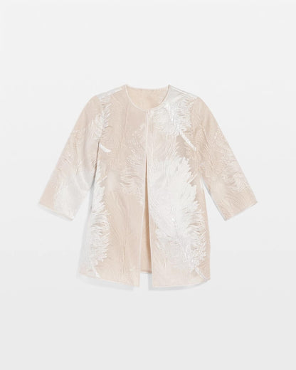 Chico's Travelers™ Collection Metallic 3/4 Sleeve Jacket