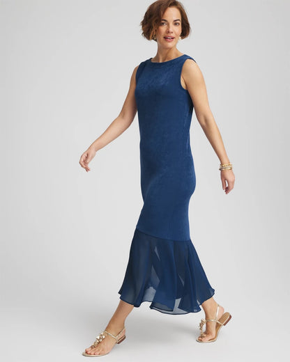 Chico's Travelers™ Petite Chiffon Hem Dress