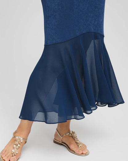 Chico's Travelers™ Petite Chiffon Hem Dress