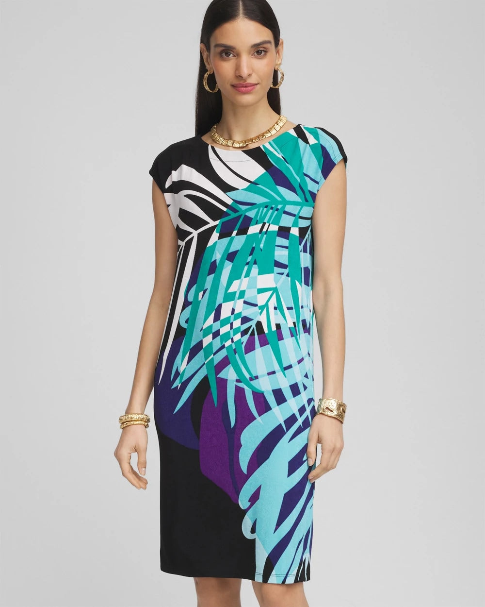 Chico's Travelers™ Tropical Nights Column Dress