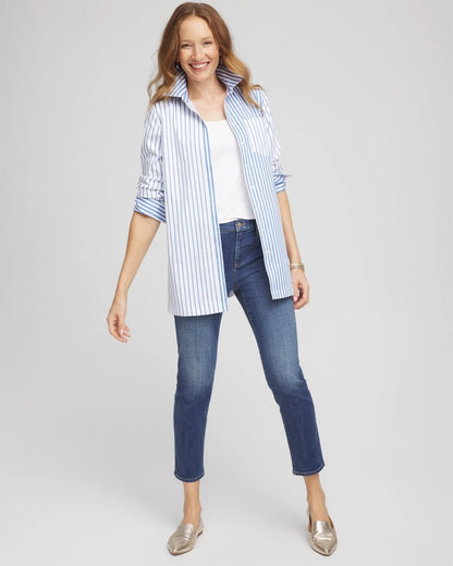 Chico's No Iron™ Stripe Mix Tunic