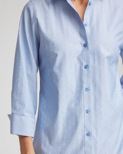 Chico's No Iron™ Striped Jacquard Sateen Shirt