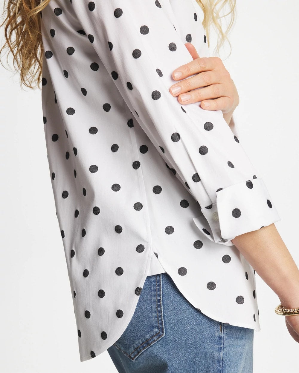 Chico's No Iron™ Stretch Perfect Dots Shirt