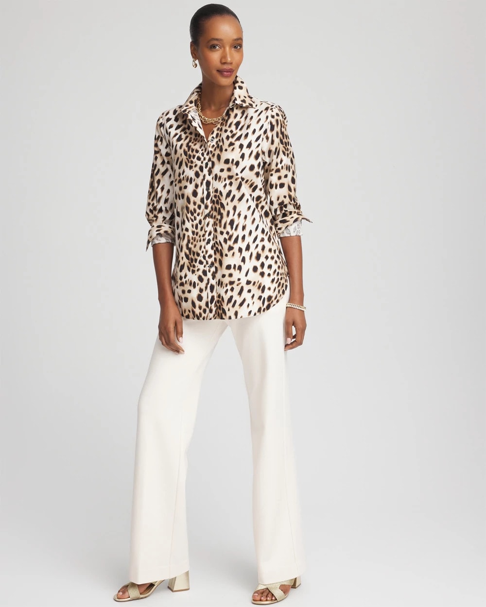 Chico's No Iron™ Animal Print Shirt