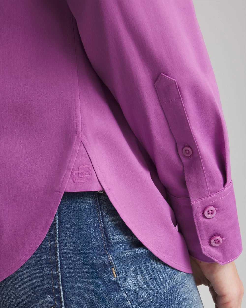 Chico's No Iron™ Stretch-Sateen Shirt