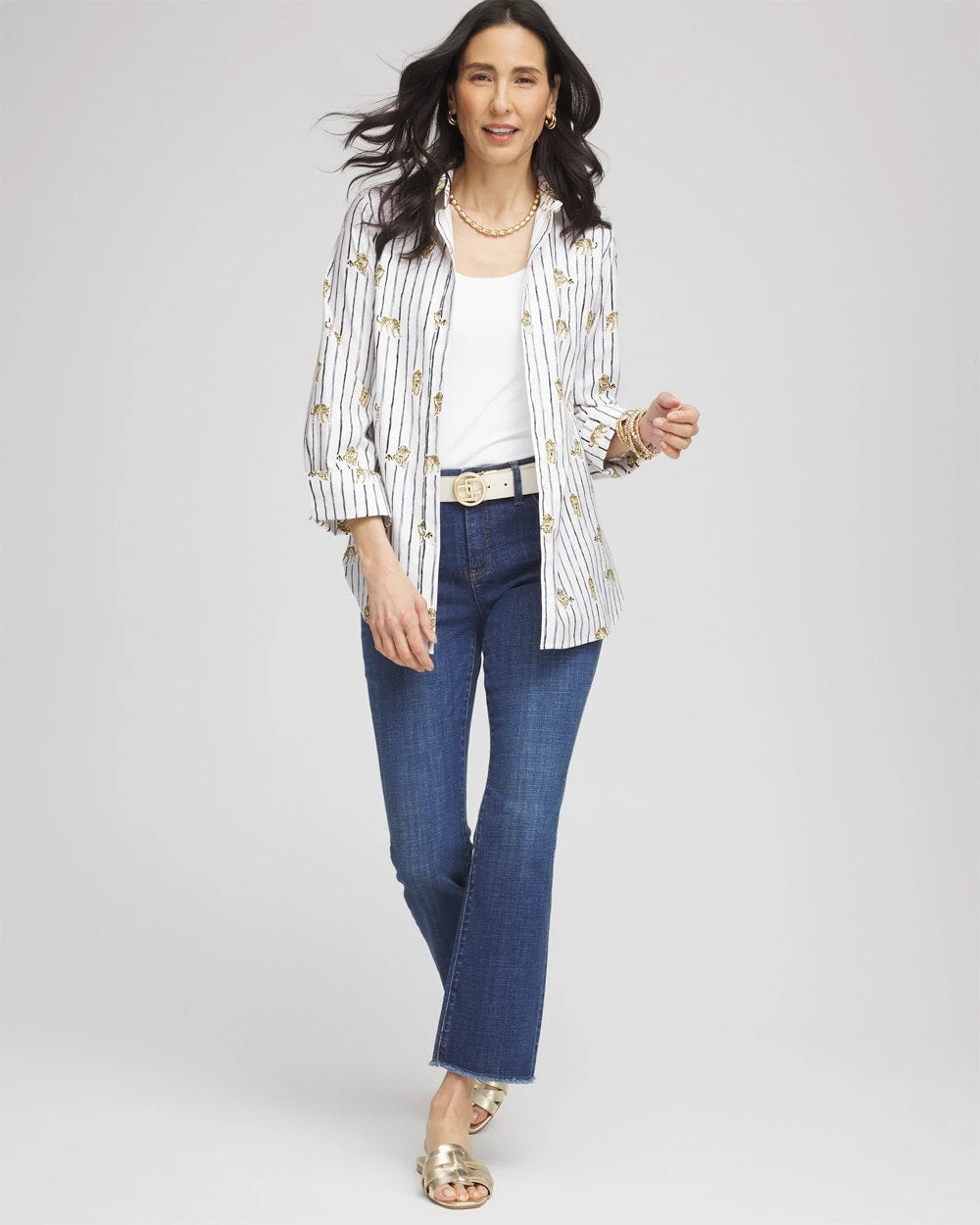 Chico's No Iron™ Leopard Graphic Shirt