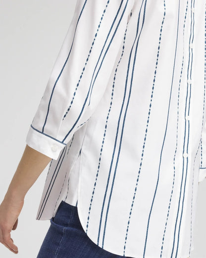 Chico's No Iron™ Striped Buttonback Stretch Tunic