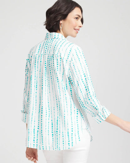 Chico's No Iron™ Sateen Bubble Print Shirt