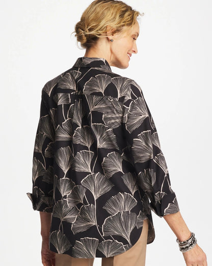 Chico's No Iron™ Stretch Ginkgo Glory Shirt