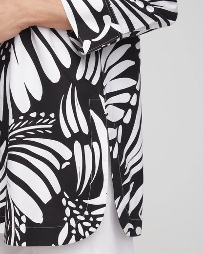 Chico's No Iron™ Printed Palms Button Down Tunic