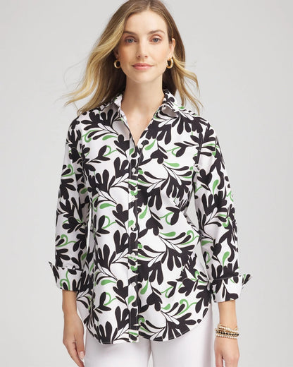 Chico's No Iron™ Abstract Floral Shirt