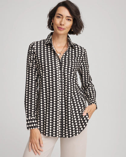 Chico's No Iron™ Printed Sateen Shirt