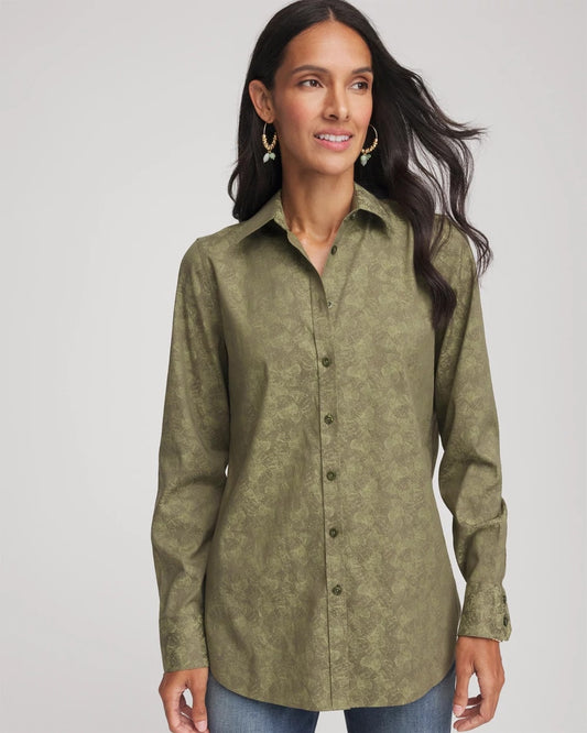 Chico's No Iron™ Jacquard Shirt