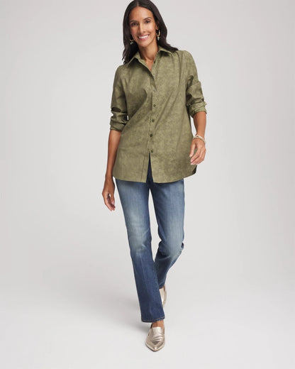 Chico's No Iron™ Jacquard Shirt