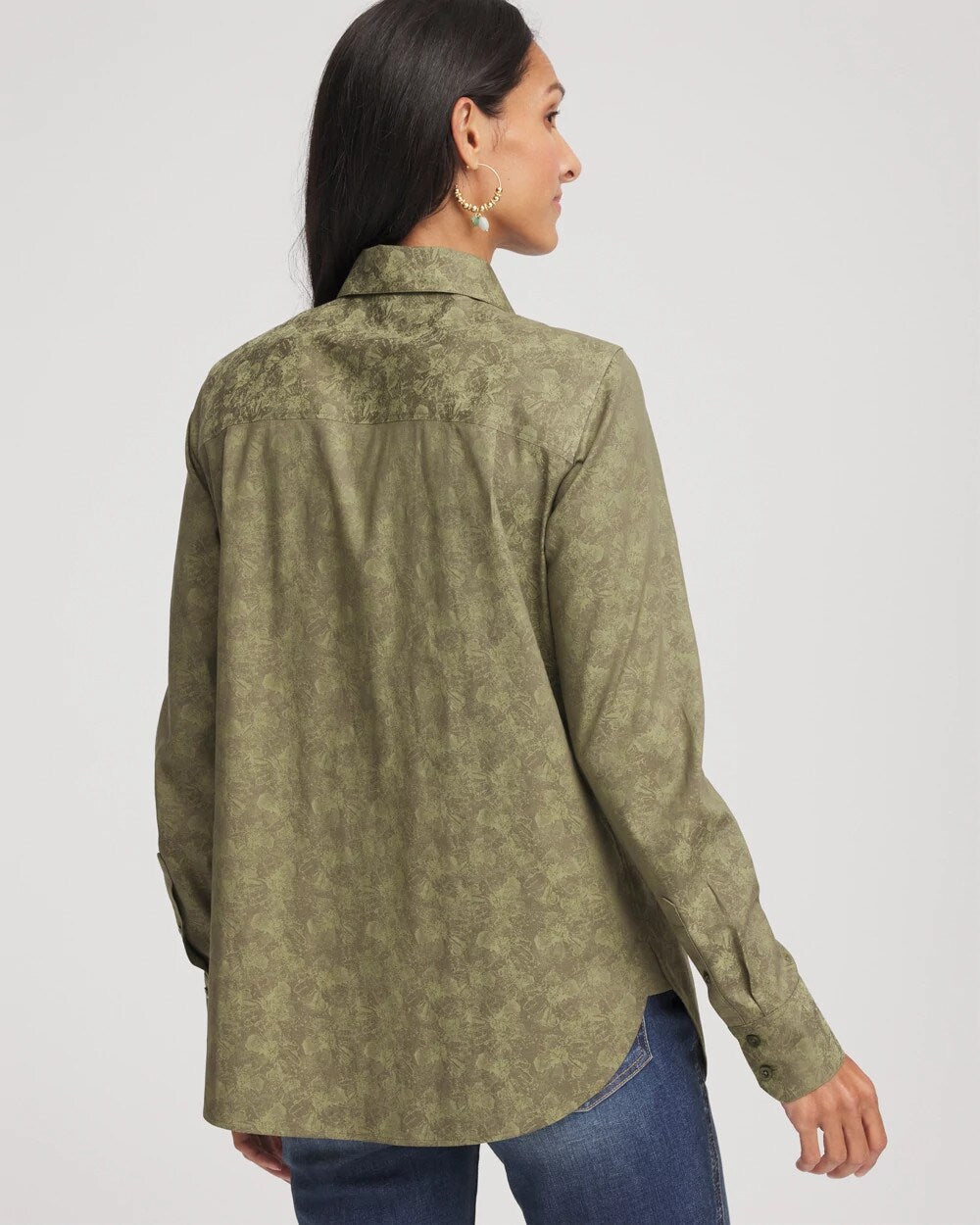Chico's No Iron™ Jacquard Shirt