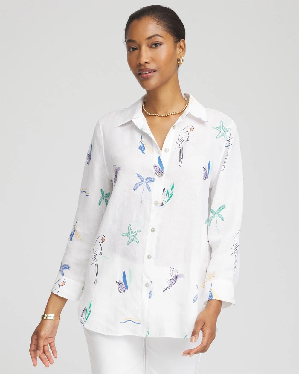 Chico's No Iron™ Island Linen Shirt