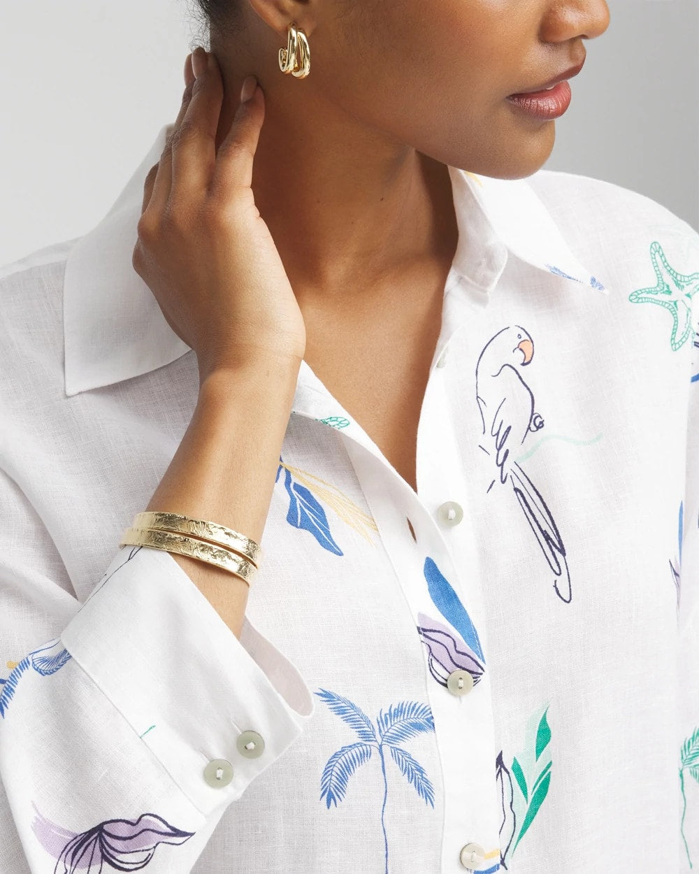 Chico's No Iron™ Island Linen Shirt
