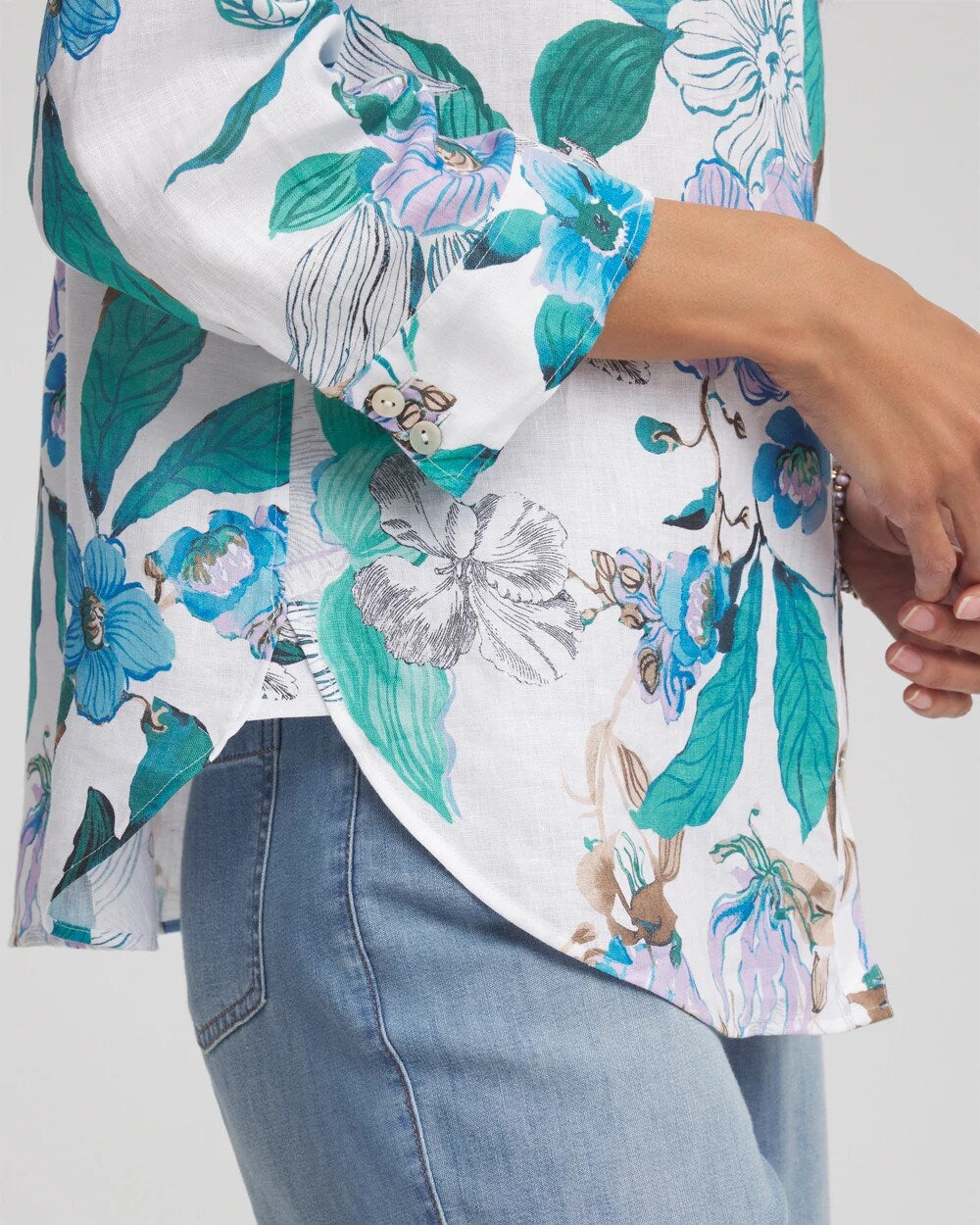 Chico's No Iron™ Floral Linen Shirt