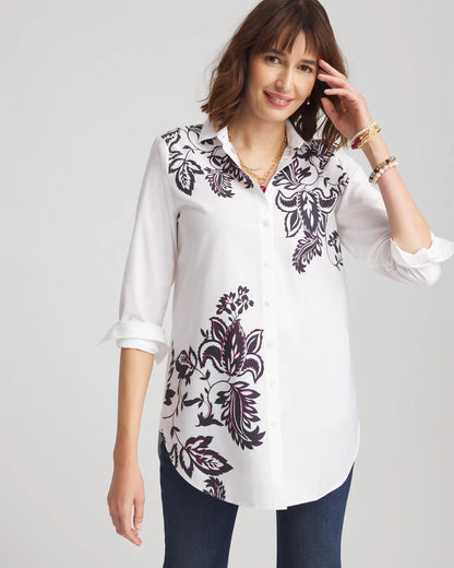 Chico's No Iron™ Floral Stretch Tunic
