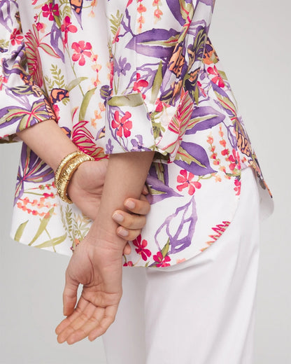 Chico's No Iron™ Tropical Floral Stretch Shirt