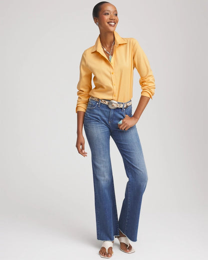 Chico's No Iron™ Stretch-Sateen Shirt